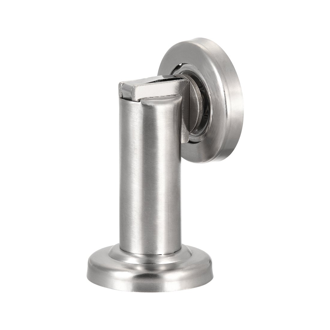 sourcing map Stainless Steel Door Magnetic Catch Holder Stopper Doorstop Brushed Conceal Screw Floor Mount