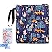 Book Sleeve Fox and Bunny Print - Size 8.9