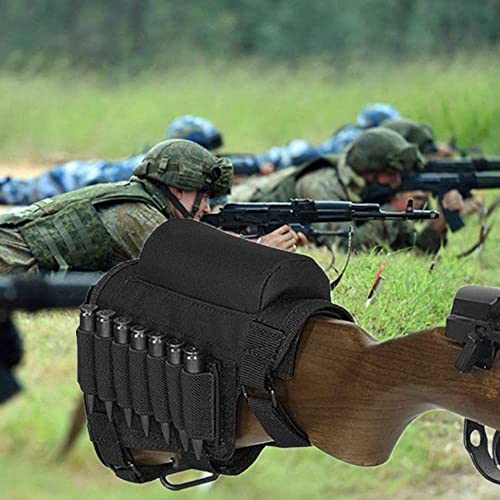 Wsobue Rifle Buttstock, Hunting Shooting Tactical Cheek Rest Pad Ammo