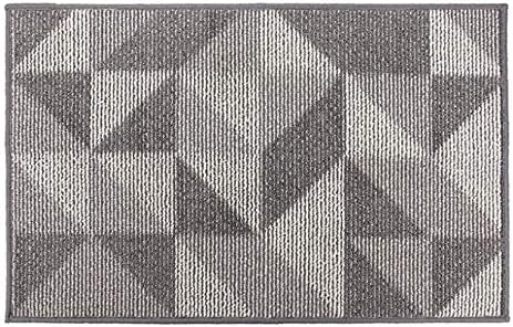 Lonior Door Mat Non Slip Indoor Doormat Machine Washable Barrier Mat Dirt Trapper Grey 80 x 50cm