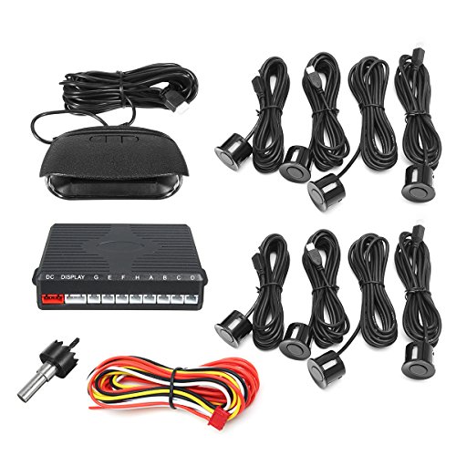NeDonald Car Parking Sensor Dual-core Rear/Front LCD Display 8 Reverse Backup Radar
