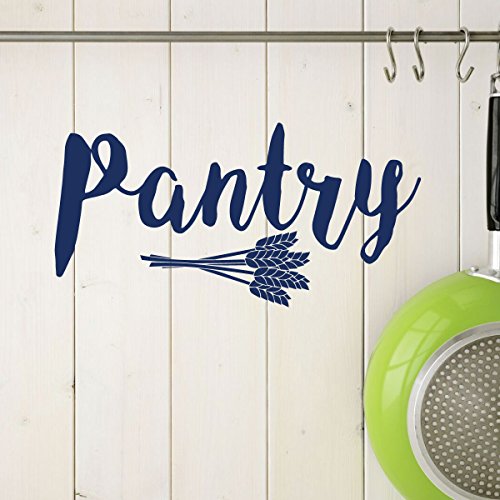Pantry Wall Decal with Wheat Design - Farmhouse Decor for Kitchen or Home Decoration - Chef Gifts - Thumbnail 3