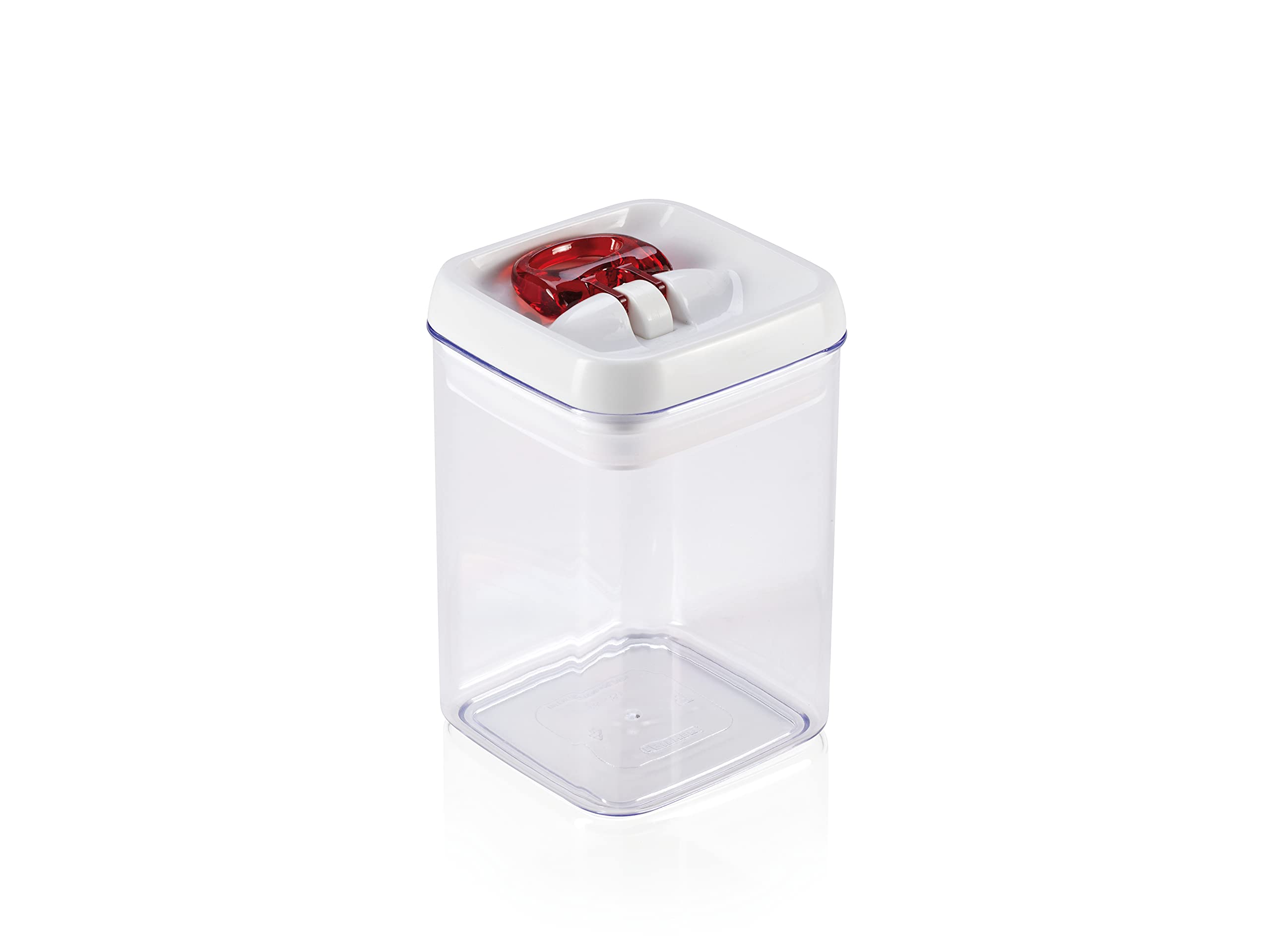 Leifheit Fresh and Easy 800 ml Square Storage Container, Dry Food Storage, Airtight Storage, Storing Rice or Nuts, 800 ml capacity