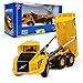 Happy Cherry 1:87 Scale Diecast Excavator Six-wheel Dumper Truck Diecast Model Construction Vehicle Pull Back Action Car Model Toys
