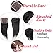 QTHAIR 14A Straight Human Hair Transparent HD Lace Closure 150% Density Swiss Lace Closure with 100% Unprocessed Virgin Straight Human Hair (14