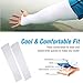 ASTAS Arm Sleeves,UV Protection Cooling Arm Sleeves for Men Women Youth Arm Warmers for Cycling Golf Baseball Basketball Driving Fishing Long Tattoo Cover Sleeves