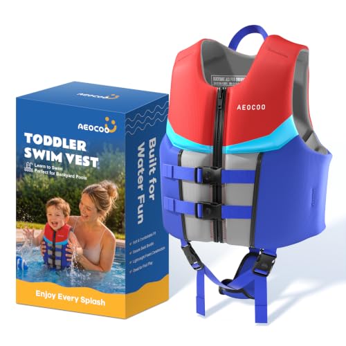 AEOCOO Toddler Swim Vest for 30 50 90 Pounds Kids