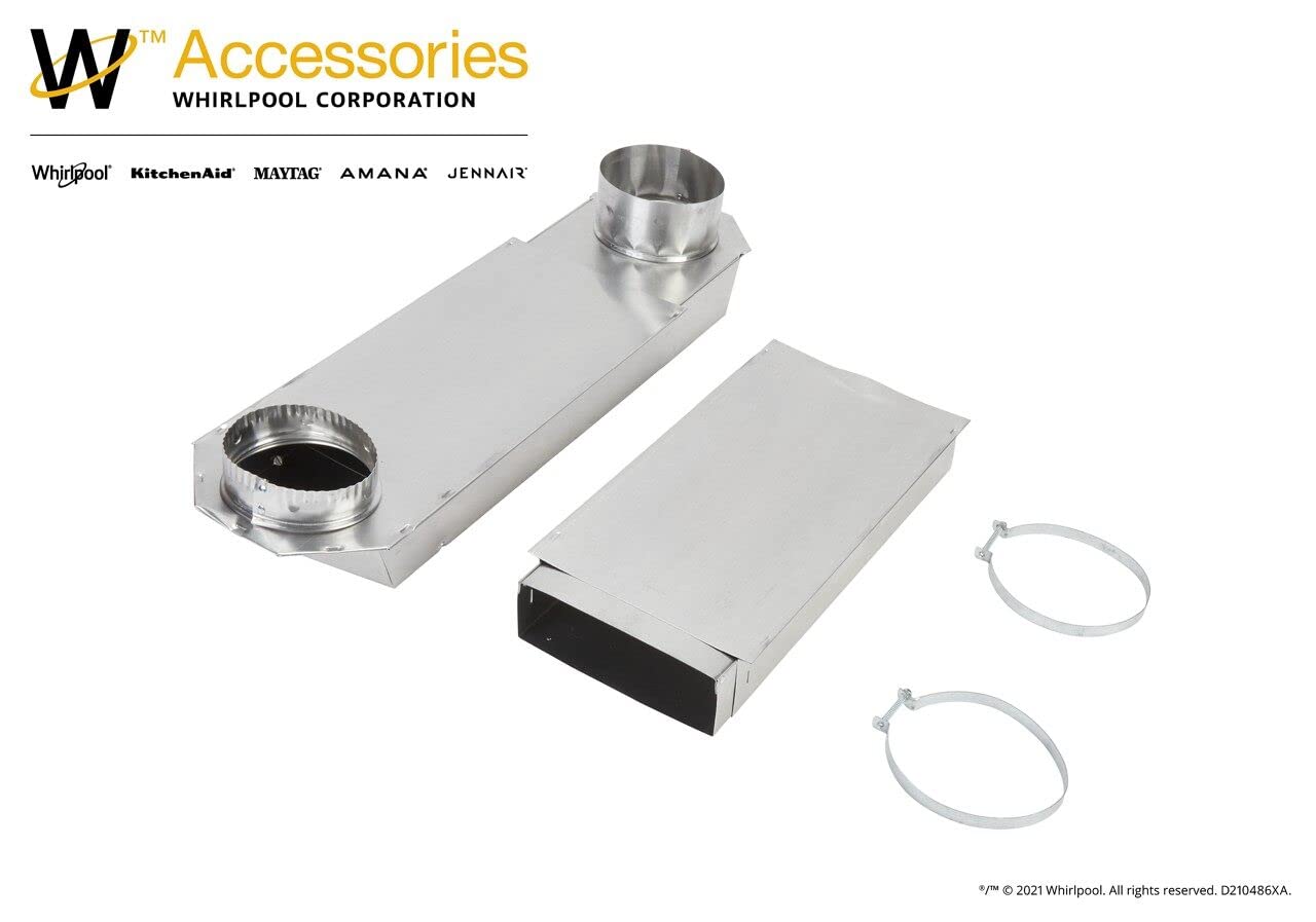 Whirlpool 4396014 Genuine OEM Telescoping Vent Kit For Dryers Telescoping Vent Kit 29 To 50 Inches Aluminium