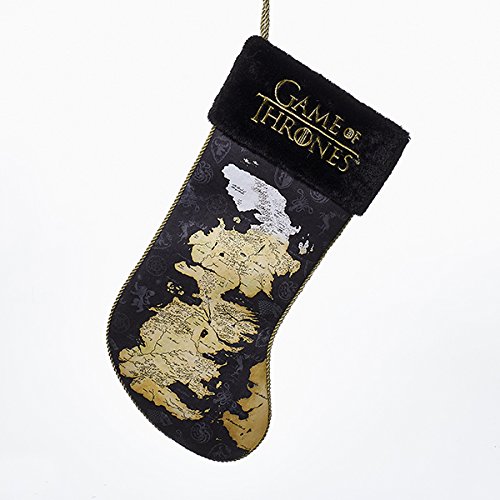 Kurt Adler 18 Inch Game of Thrones Seven Kingdoms Map Stocking
