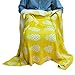 Brandream Yellow Pineapple Knitted Blanket Kids Bed Blanket Adults Summer Blanket