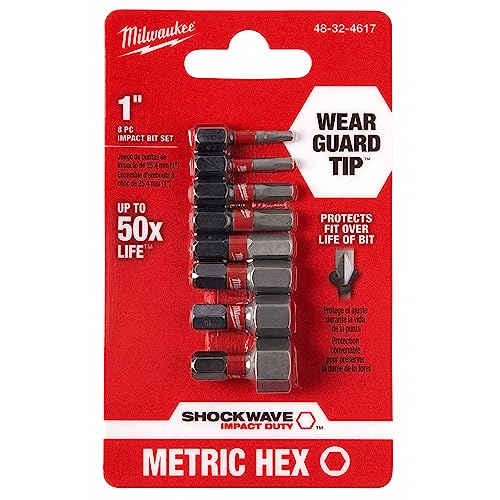 Milwaukee 48-32-4617 8 Piece Metric Hex Insert Bit