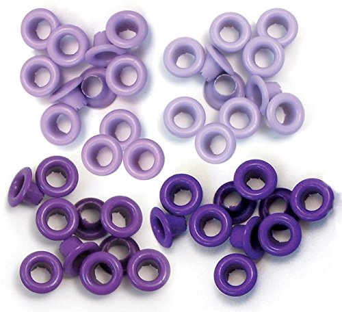 We R Memory Keepers Eyelets for Scrapbooking, Purple, Standard