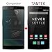 TANTEK [3-Pack Screen Protector for OnePlus One [2014 Model],Tempered Glass Film,Ultra Clear,Anti Scratch,Bubble Free,Case Friendly