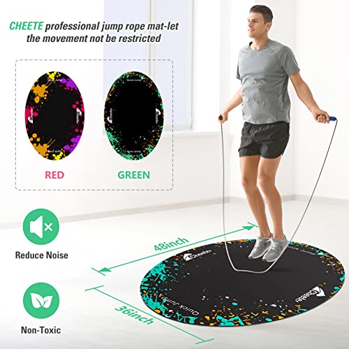 Jump Rope Mat Large Rubber Exercise Mat Rope Skipping Workout Mats for