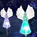 SolarDuke Solar Fairy Angel Lights Color Changing Garden Decor Outdoor Lawn Yard Figurine Stakes