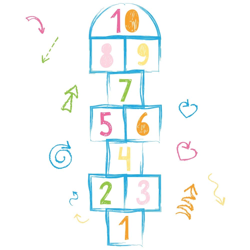 RoomMates Hopscotch Peel and Stick Giant Wall Decals