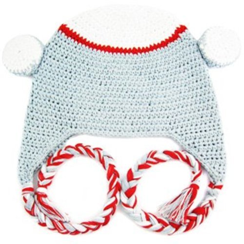 Amasale Baby Knit Hat Monkey with Braids Animal Beanie