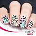Whats Up Nails - Mosaic Nail Stencils Stickers Vinyls for Nail Art Design (2 Sheets, 24 Stencils Total)