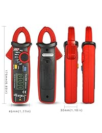 Signstek UNI T UT210E RMS medidor de corriente AC DC pequeño con probador de capacitancia.