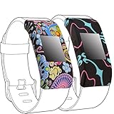 Band Cover for Fitbit Charge 2, Silicone Rubber Sleeve Protect Case Screen Protector Charge 2 Accessory (2PC-03)