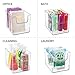 mDesign Plastic Open Front Food Storage Bin for Kitchen Cabinet, Pantry, Shelf, Fridge/Freezer - Organizer for Fruit, Potatoes, Onions, Drinks, Snacks, Pasta - 8