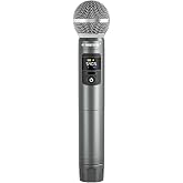 Phenyx Pro UHF Metal Dynamic Handheld Mic PWH-4200 | 30 Selectable Frequencies, 200ft, PTU-52/PTU-5200/PTU-4200 Compatible, Stage Vocals