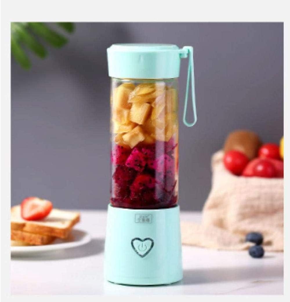 GONGFF Portable Juicer,Milkshake Cup Water Cup Shake Cup Glass Heart Hand Blender Household USB
