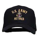 US Army Retired Military Embroidered Cap