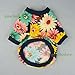 Fitwarm Fashion Summer Floral Dog T-Shirt for Pet Dog Clothes Cozy Apparel, Small