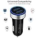 Car Charger 2.1A Dual USB in-Car Charger Adapter Quick Car Charger Compliable with iPhone, Samsung Galaxy, LG, Huawei, Moto, Kindle and More (Black)