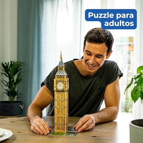 - Big Ben 3D Puzzle Adulto | Puzzles 3D para Adultos e Crianças com 8 Anos ou Mais | Kits de modelos de 216 peças | Presentes para crianças com 8 anos ou mais