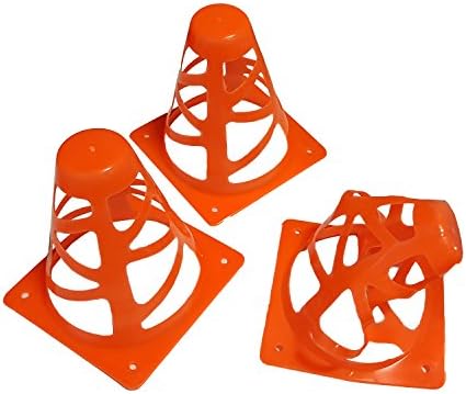Century 6'' Pop-Up Filed Marker Sport Cones, Orange, Set of 6