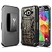 NageBee Galaxy J36, J36V, J3 (2016), J3 V, Sky, Sol, Amp Prime, Express Prime Case with [Tempered Glass Screen Protector], [Heavy Duty] [Belt Clip] Holster [Kickstand] Combo Case -Camo
