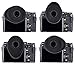 JJC Enlarged Soft Oval Shape Eyecup Eyepiece Eyeshade for Fujifilm Fuji X-T3 X-T2 X-T1 X-H1 GFX 50S (EVF-GFX1) Camera Viewfinder, Replacement for Fuji Eye Cup EC-XH W EC-GFX EC-XT L EC-XT M EC-XT S