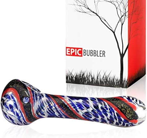 Thick and Durable Glass Bub Blue 4.5 Inch