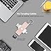 Omars iPhone Memory Card Reader, USB OTG Adapter with Lightning Connector Compatible with Apple iPhone iPad iPod with External Storage Micro SD Card Reader (SD Card not Included) - Rose Gold