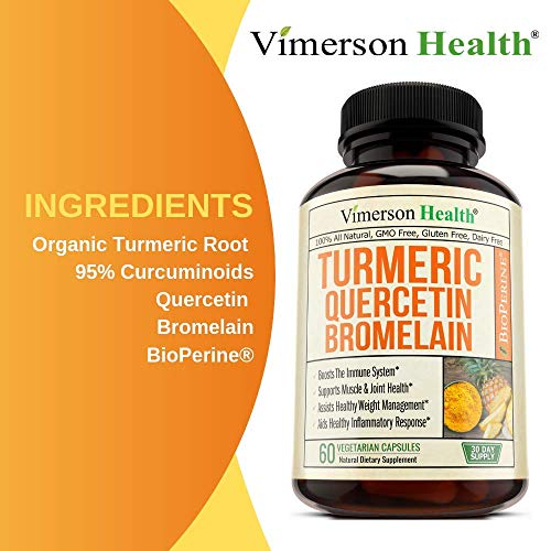 Turmeric Curcumin Quercetin with Bromelain & Black Pepper Immune