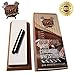 Brown Chef’s 2-sided (1000/3000) Grit Sharpening Whetstone with Non-Slip Bamboo Base and Angle Guide; for knives