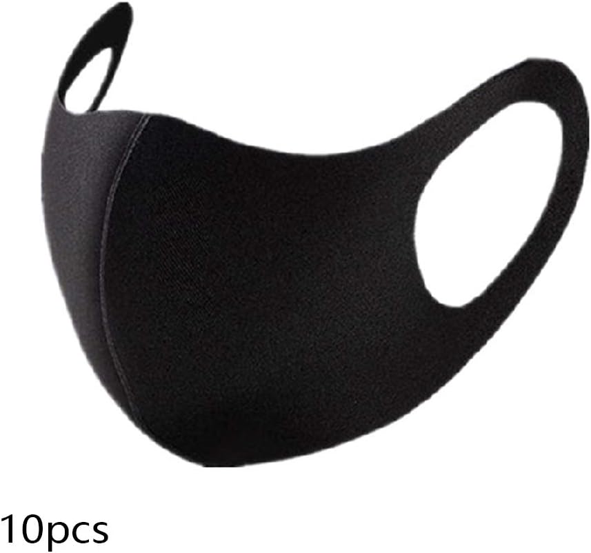 SUHAPPY Fashionable Non-Disposable Dust-Proof Breathable Masks Black 1 Pack Individually Balck