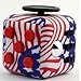Ratoop Fidget Cube Relieves Stress and Anxiety Attention Toy for Work, Class, Home (Flag)