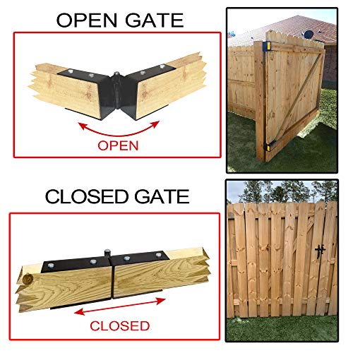 GForce Fence Gate Hinges Build A Wood Gate The Easy Way One Person