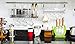 HULLR Ceramic Blade Bamboo Handle 5 Piece Kitchen Knife Set
