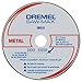 Dremel SM510c 3-Inch Metal Cut-Off Wheel, 3-Pack, Black