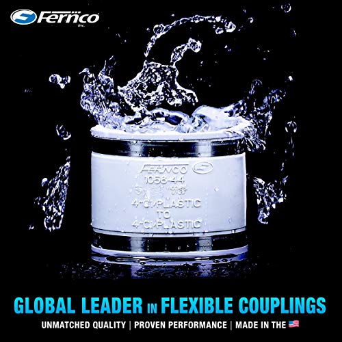 Fernco 1056-22 2-in. Flexible PVC Pipe Coupling for Cast Iron and Plastic photo 6