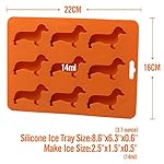 LYWUU-Dachshund-Dog-Shaped-Silicone-Ice-Cube-Molds-and-Tray