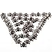 Surepromise Punk Skull Prong Head Bone Rivets Ghost Studs Leather DIY Craft Decorations ( 50 Pack, 1.25 ×1.7 × 0.63 cm, Silver)