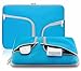 Steklo Laptop Sleeve 13 inch Neoprene MacBook Sleeve Case - Perfect MacBook Sleeve Cover with Pockets for MacBook Pro 13 inch Sleeve and MacBook Air 13.3 inch Sleeve, Laptop Bag 13 inch - AQUA BLUE