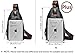 FreeMaster Sling Pack Chest Bag Men's Shoulder Backpack PU Bag Outdoor Cross Body Bags Retro Bag Walking Hiking Camping Gym Cycling Daypack (Brown Plus)