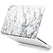 GMYLE Plastic Hard Shell Case Only Compatible Old MacBook Pro 13 Inch (A1278 CD-ROM), Release Early 2012/2011/2010/2009/2008, White Marble