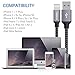 Lightning Cable, TAKAGI 3PACK 6FT iPhone Cable Nylon Braided Lightning Connector to Data Syncing Cord Compatible with and Fast Charging Cable for iPhone 7/7plus/6plus/6s/6s+/5/5s/SE, iPad (Gray)